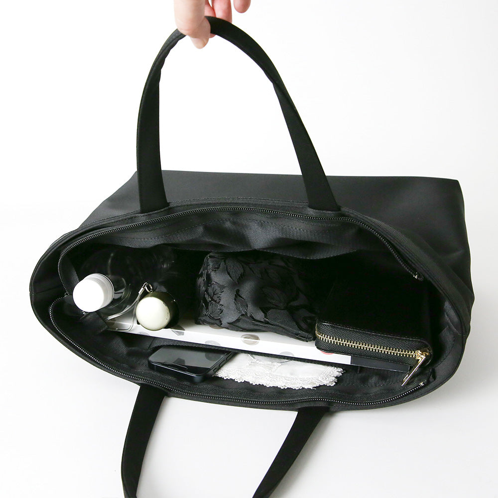 【B4サイズ】フォーマルトートバッグ (ブラック)