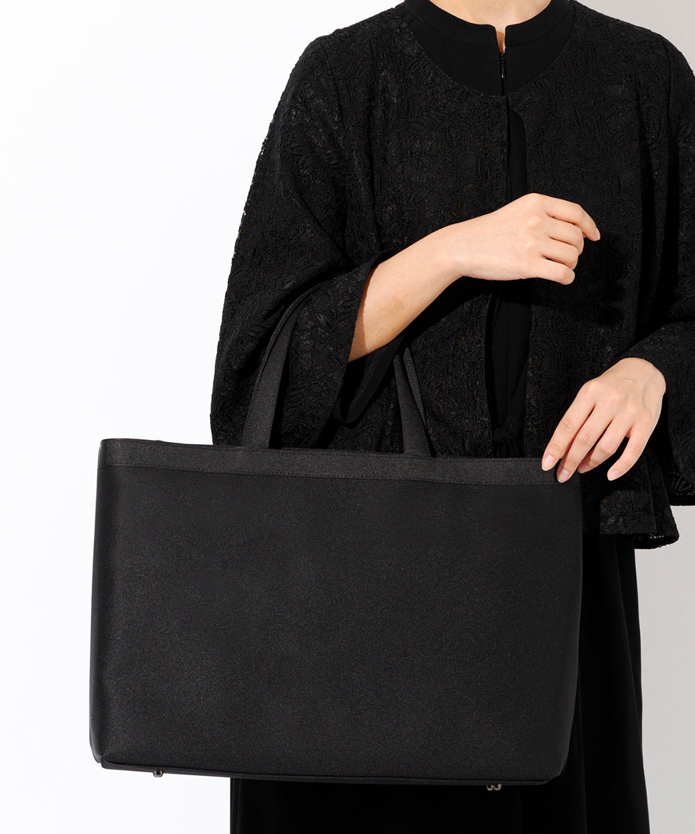 【B4サイズ】フォーマルトートバッグ (ブラック)