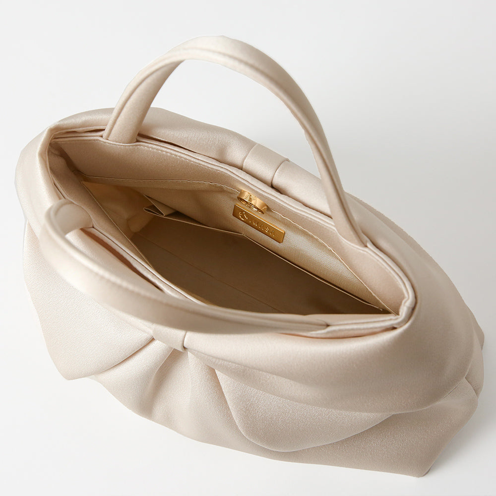 Double-sided ribbon color soft bag