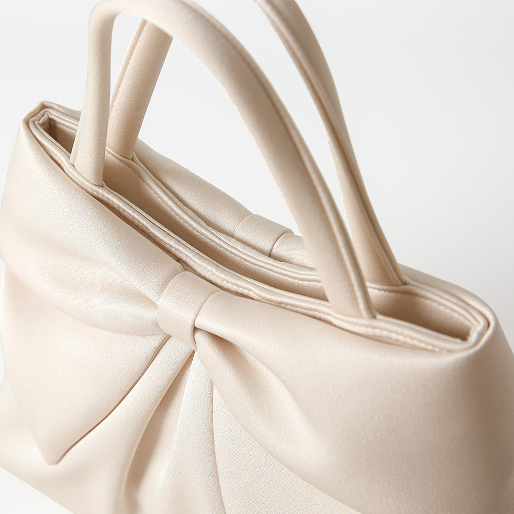 Double-sided ribbon color soft bag