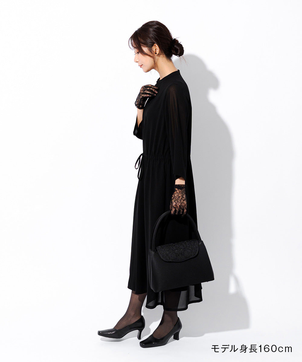 コード刺繍ソフトフォーマルバッグ