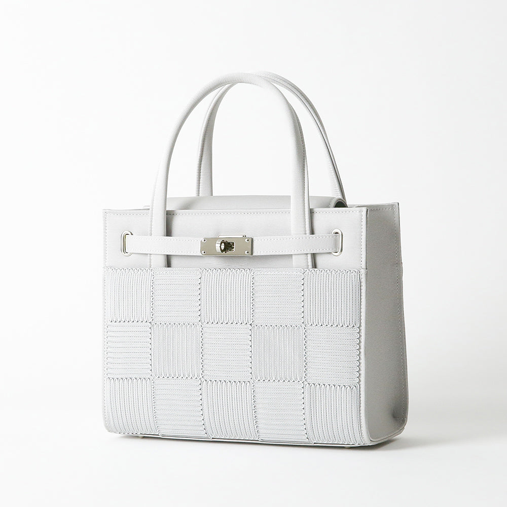Square cord embroidered bag | Kosuna model