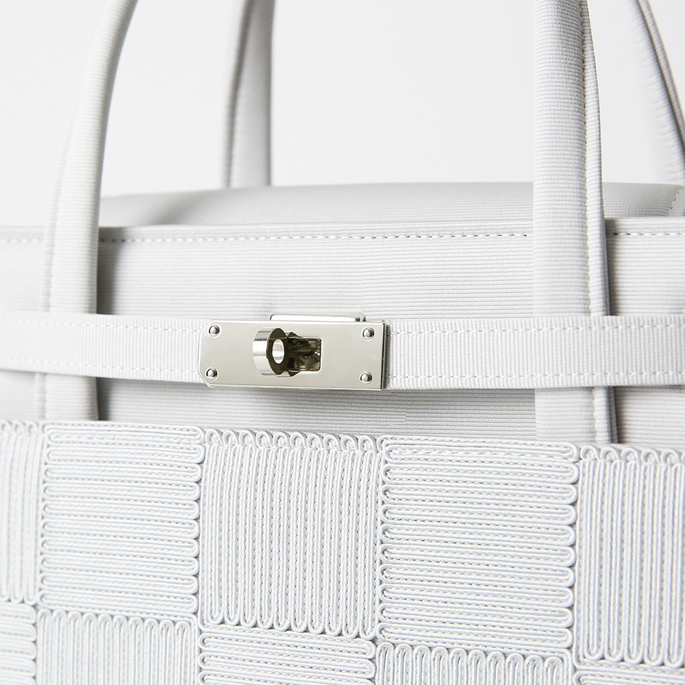 Square cord embroidered bag | Kosuna model