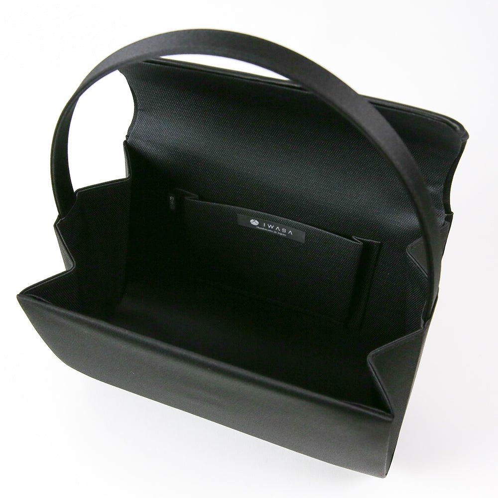 Satin switching formal bag with built-in magnet