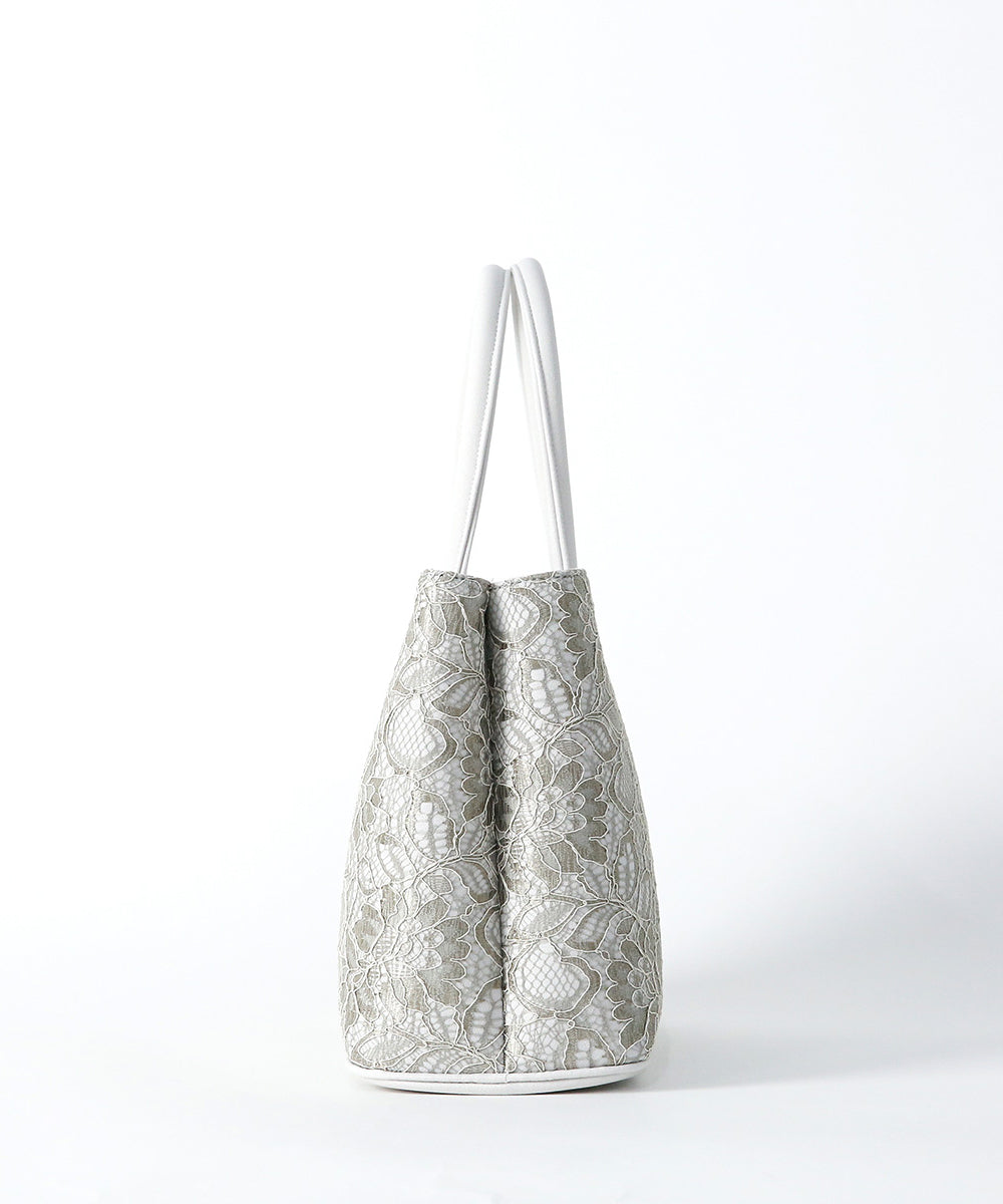 即納品|カラーコードレース二層式バッグ