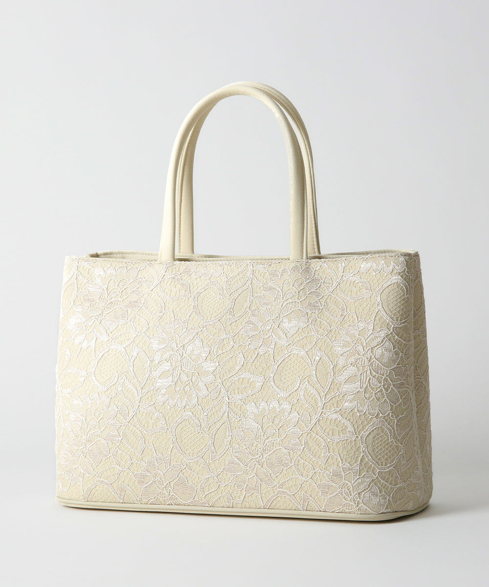 Color code lace double layer bag