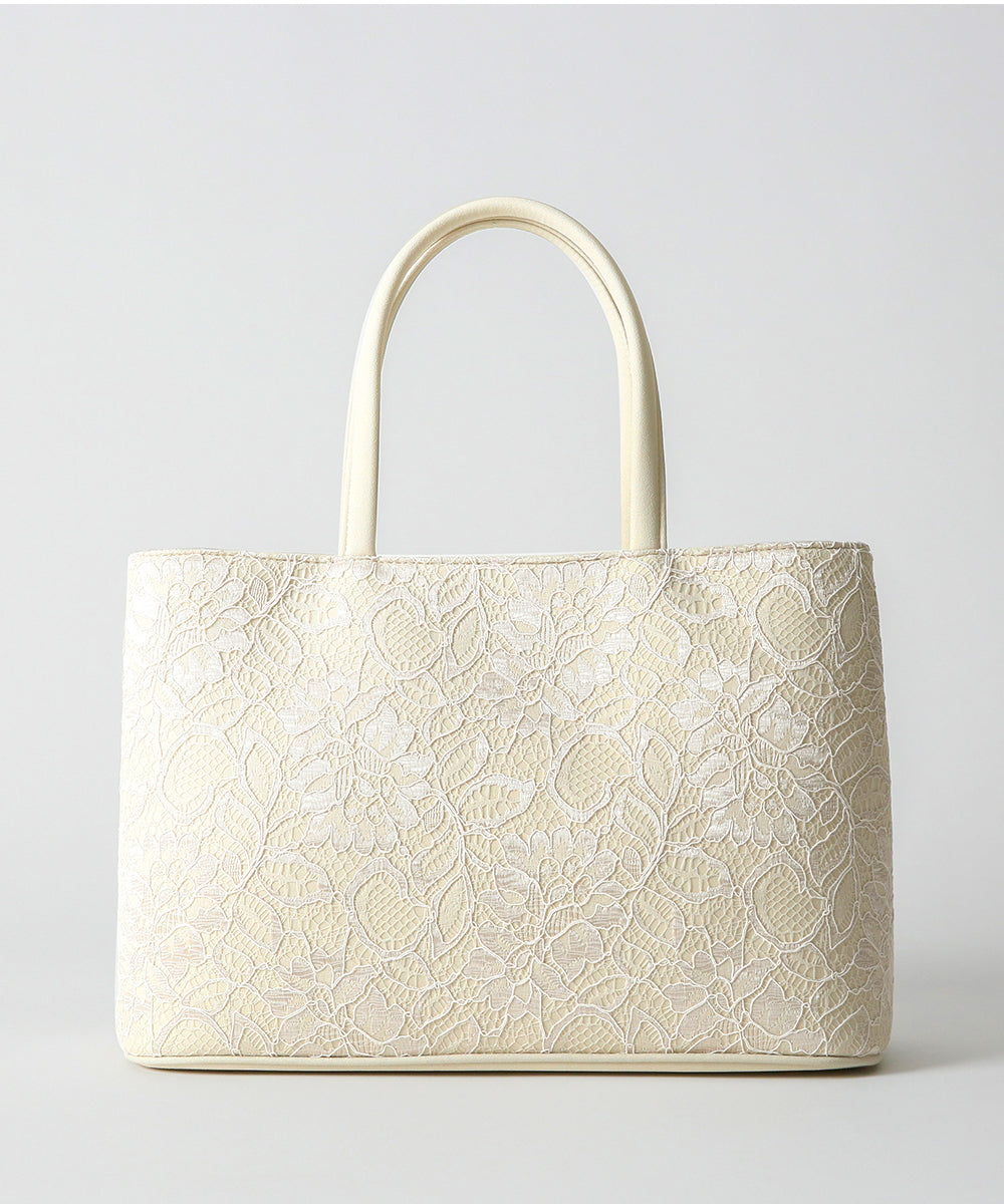 Color code lace double layer bag