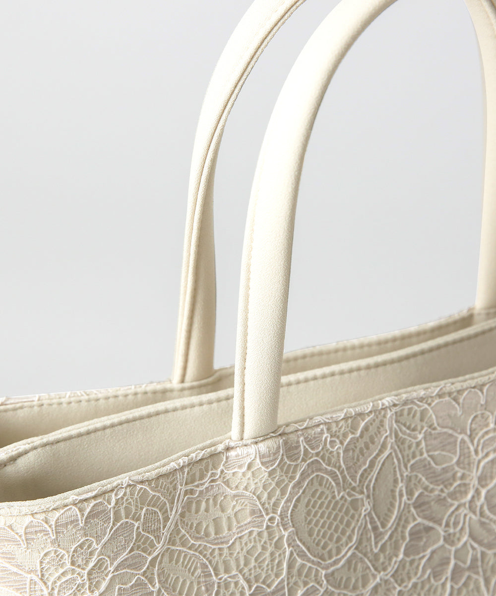 Color code lace double layer bag