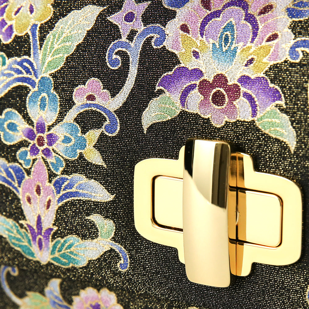 手描き友禅 蓮更紗イブニングバッグ