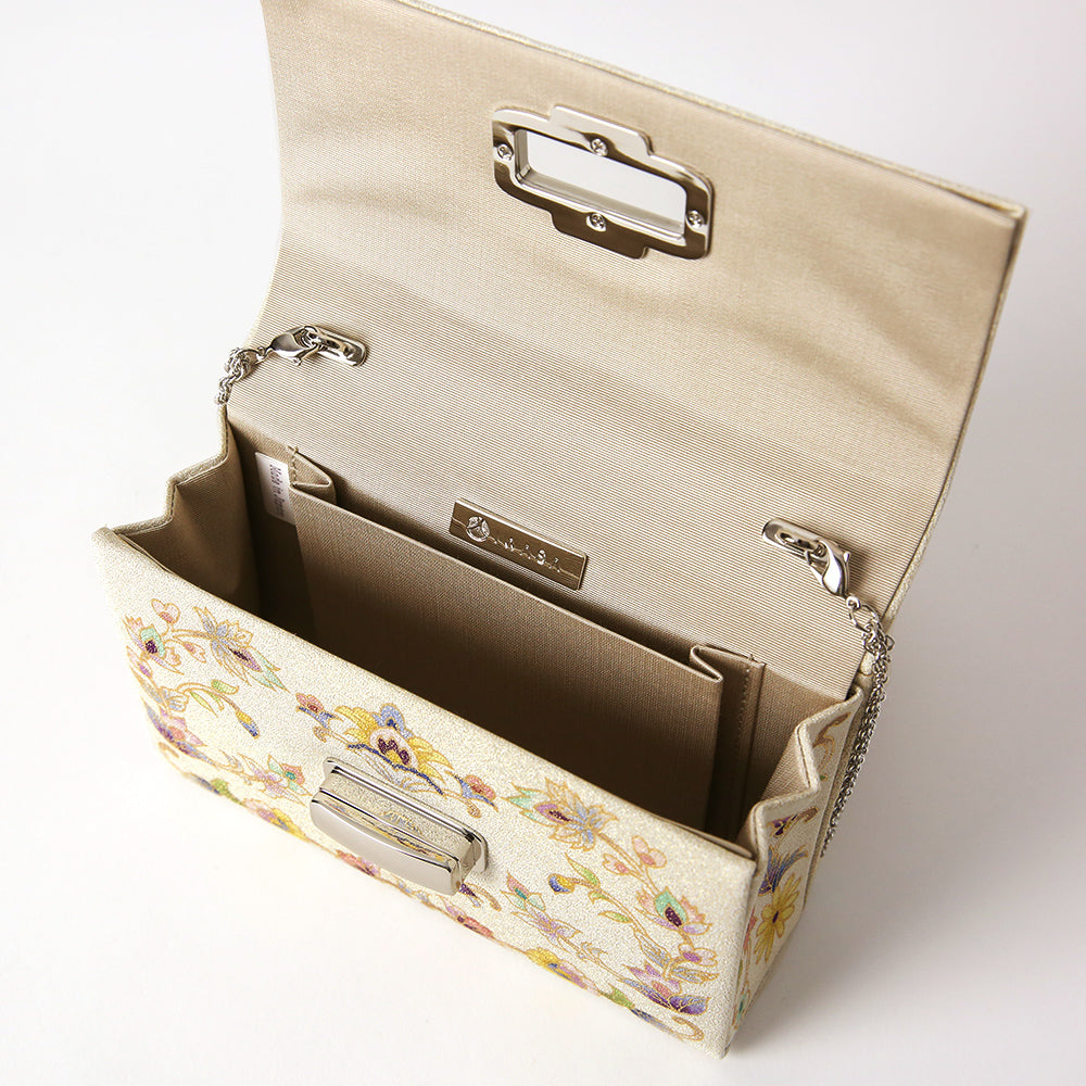 手描き友禅 蓮更紗イブニングバッグ