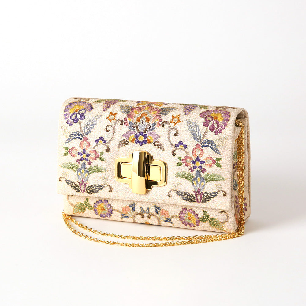 手描き友禅 蓮更紗イブニングバッグ 岩佐オフィシャルショップ<フォーマルバッグ・和装バッグ・草履>【公式サイト】