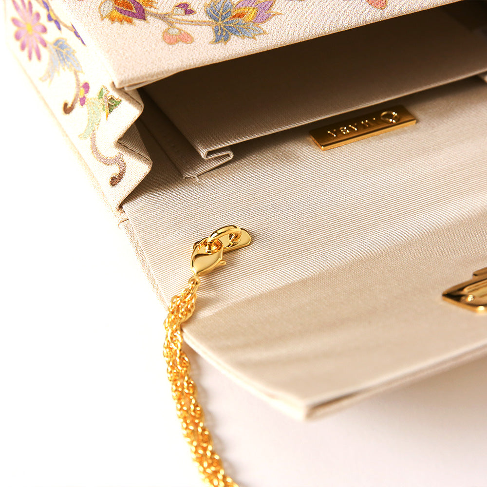 手描き友禅 蓮更紗イブニングバッグ