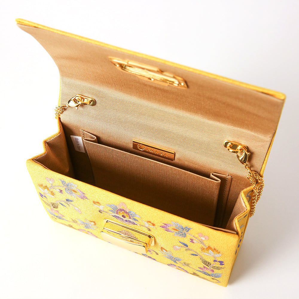 手描き友禅 蓮更紗イブニングバッグ