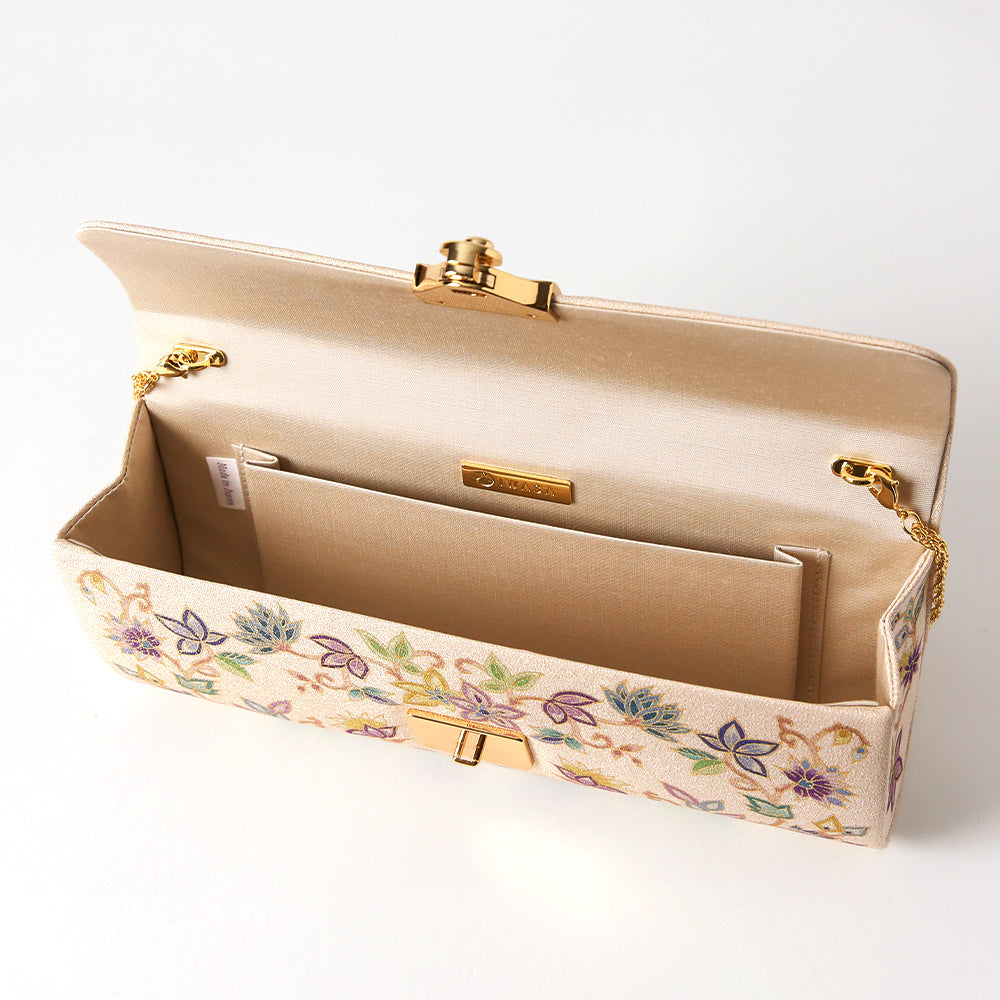 手描き友禅 ボタニカル更紗クラッチバッグ 岩佐オフィシャルショップ<フォーマルバッグ・和装バッグ・草履>【公式サイト】