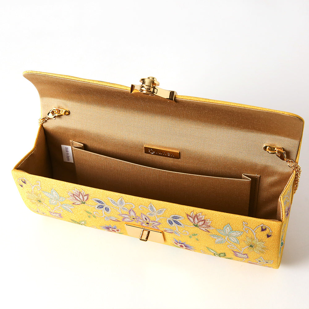 手描き友禅 ボタニカル更紗クラッチバッグ 岩佐オフィシャルショップ<フォーマルバッグ・和装バッグ・草履>【公式サイト】