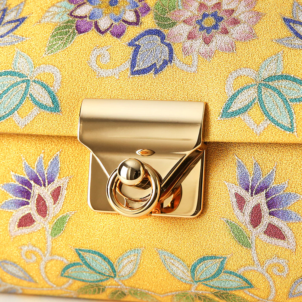 手描き友禅 ボタニカル更紗クラッチバッグ 岩佐オフィシャルショップ<フォーマルバッグ・和装バッグ・草履>【公式サイト】