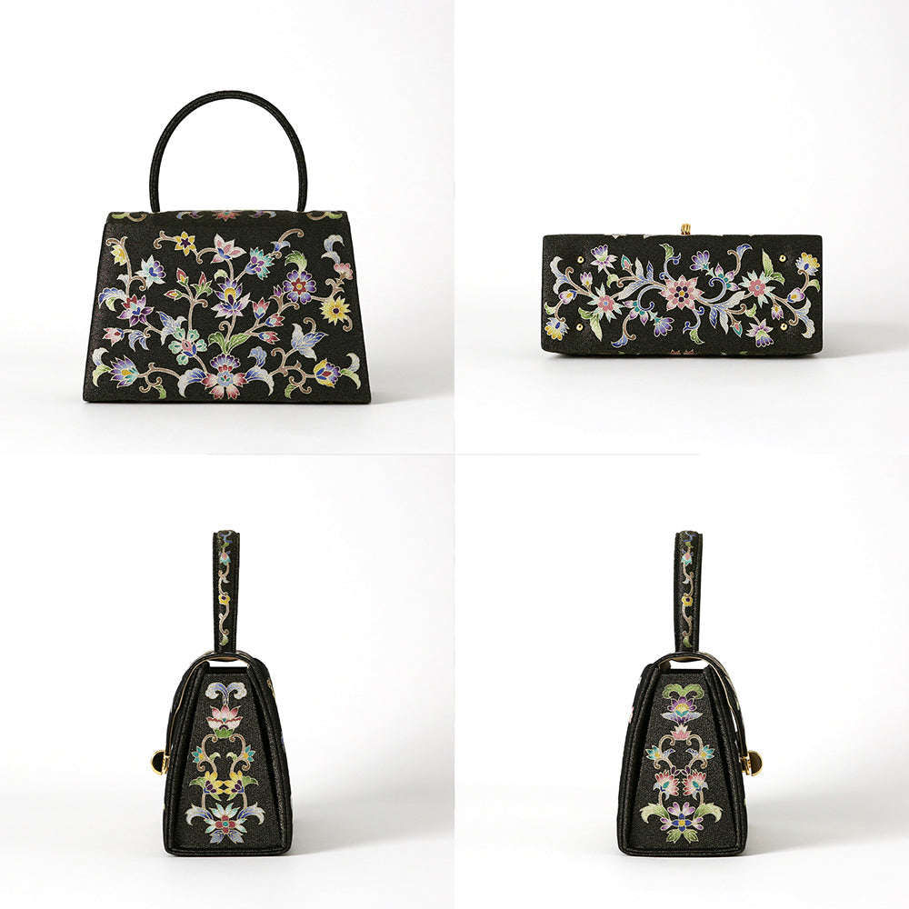 手描き友禅 象更紗トップハンドルバッグ 岩佐オフィシャルショップ<フォーマルバッグ・和装バッグ・草履>【公式サイト】