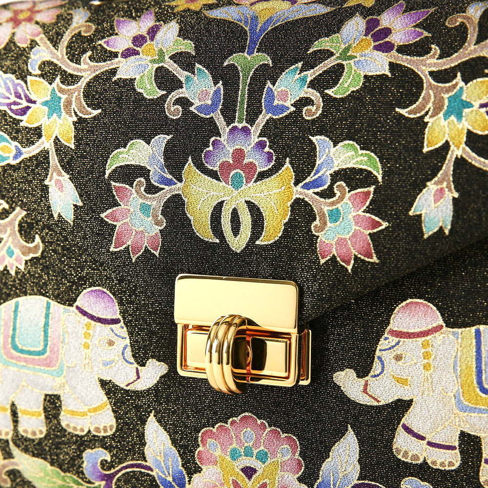 手描き友禅 象更紗トップハンドルバッグ 岩佐オフィシャルショップ<フォーマルバッグ・和装バッグ・草履>【公式サイト】