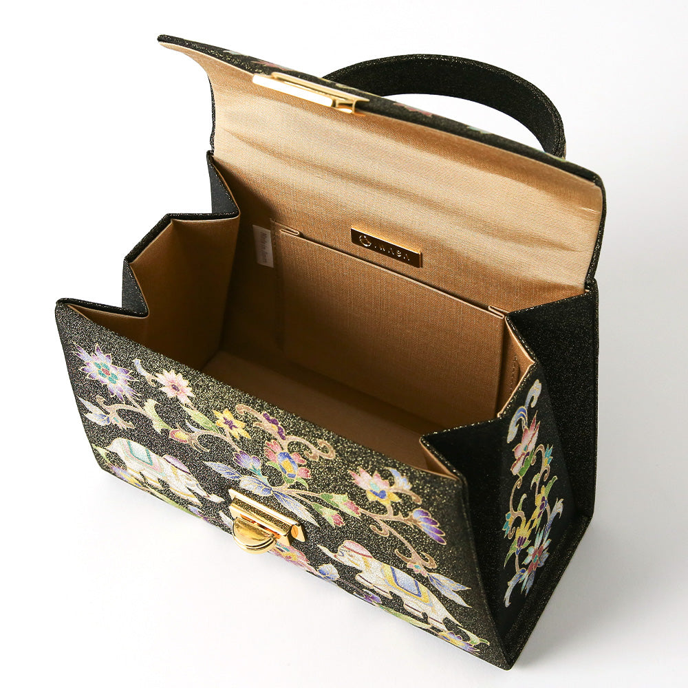 手描き友禅 象更紗トップハンドルバッグ 岩佐オフィシャルショップ<フォーマルバッグ・和装バッグ・草履>【公式サイト】