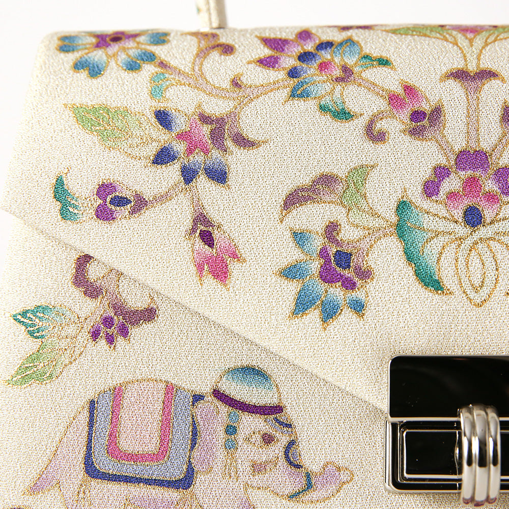 手描き友禅 象更紗トップハンドルバッグ 岩佐オフィシャルショップ<フォーマルバッグ・和装バッグ・草履>【公式サイト】