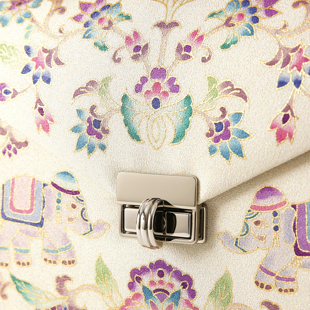 手描き友禅 象更紗トップハンドルバッグ 岩佐オフィシャルショップ<フォーマルバッグ・和装バッグ・草履>【公式サイト】