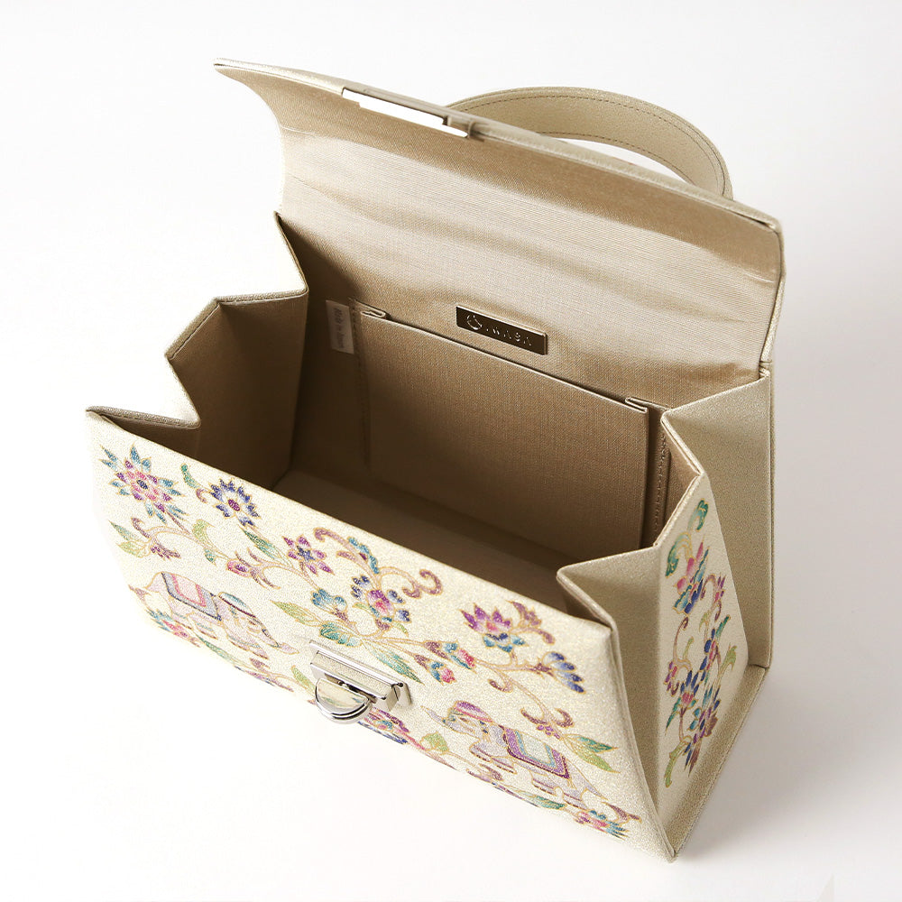 手描き友禅 象更紗トップハンドルバッグ 岩佐オフィシャルショップ<フォーマルバッグ・和装バッグ・草履>【公式サイト】