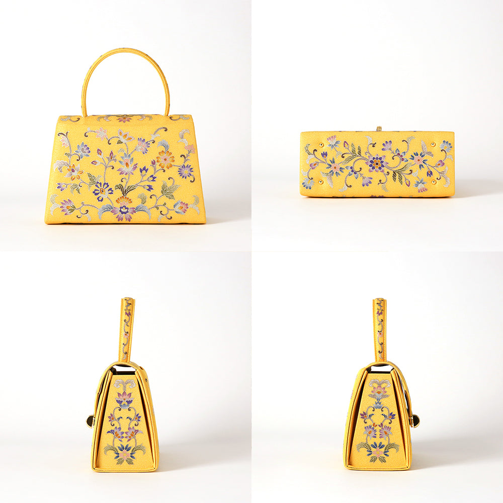 手描き友禅 象更紗トップハンドルバッグ 岩佐オフィシャルショップ<フォーマルバッグ・和装バッグ・草履>【公式サイト】