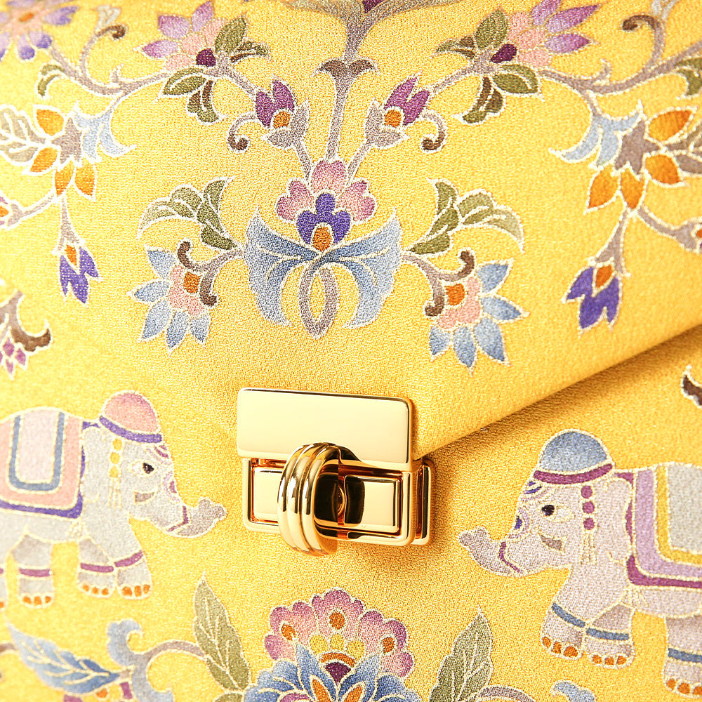 手描き友禅 象更紗トップハンドルバッグ 岩佐オフィシャルショップ<フォーマルバッグ・和装バッグ・草履>【公式サイト】