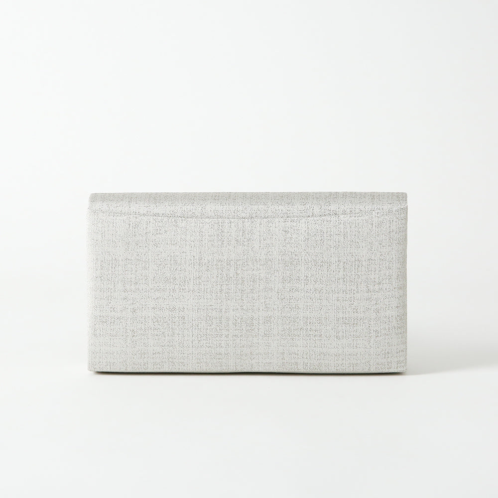 Clutch bag with mimosa embroidery | Sunao model