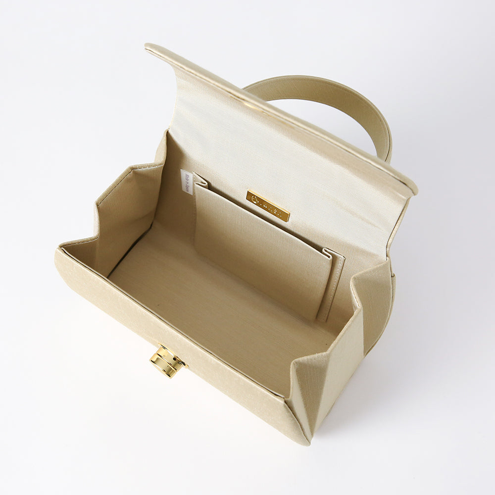 【セット割10%OFF】IWASA×すなお|フォーマルバッグ・草履|シャンパンゴールド