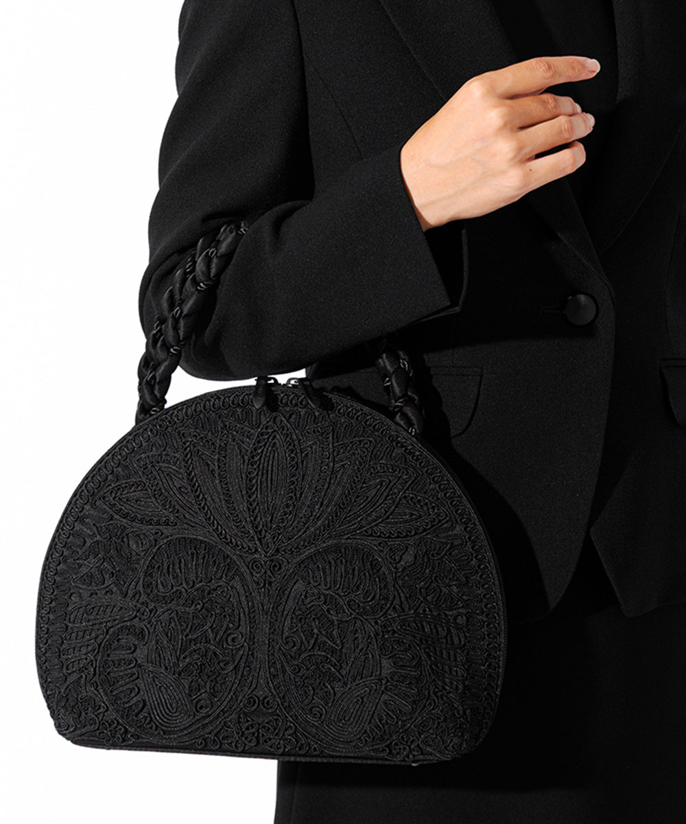 コード刺繍ハンドバッグ