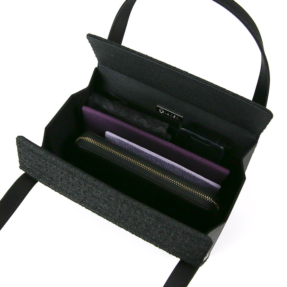 Inner magnet two-handled formal bag