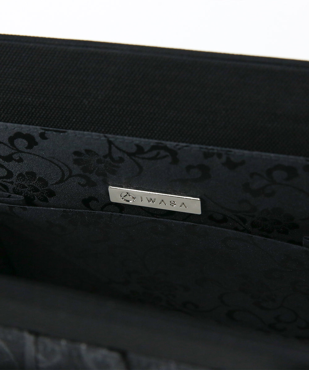 西陣織切り替えフォーマルバッグ