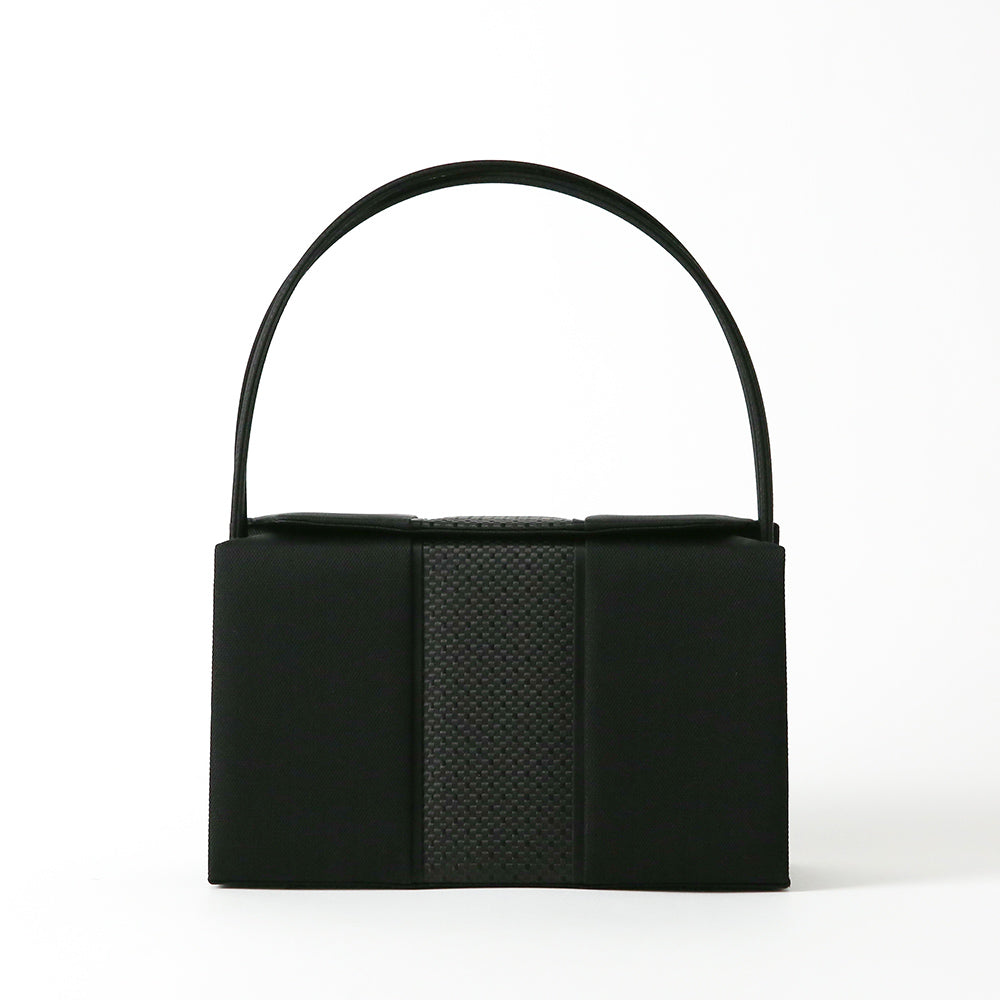 【予約 12月上旬発送】博多織×米沢織上部開閉フォーマルバッグ