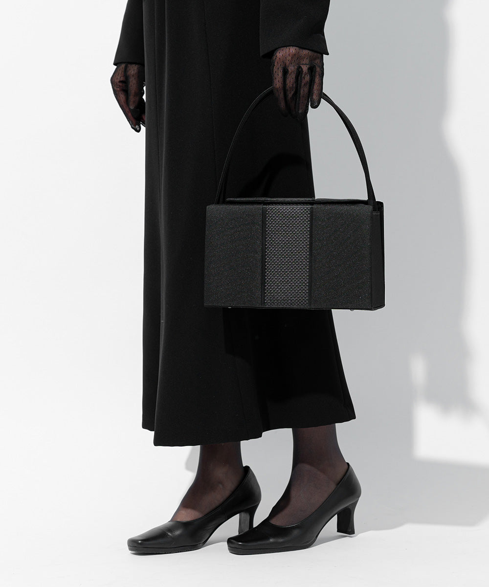 【予約 12月上旬発送】博多織×米沢織上部開閉フォーマルバッグ