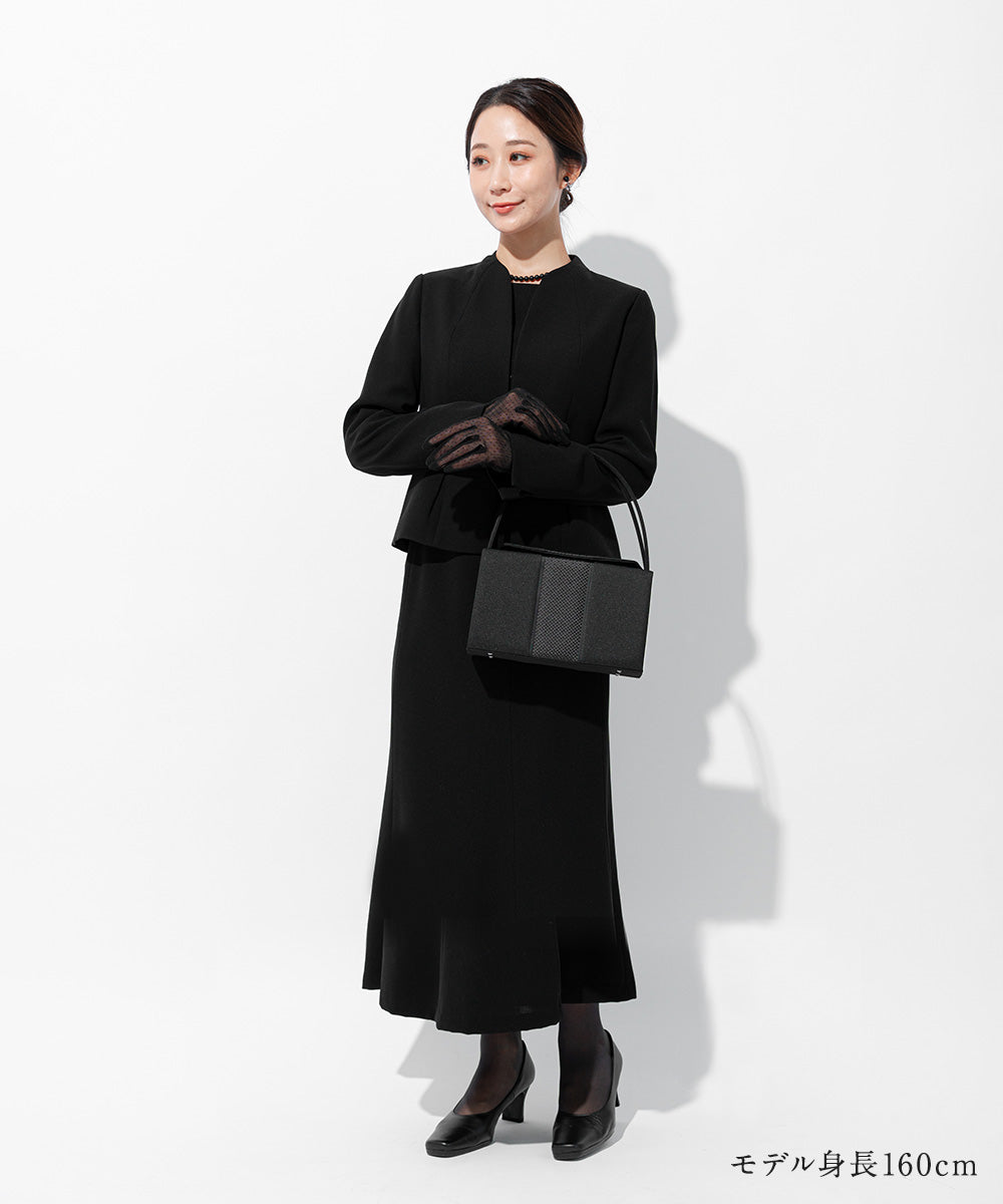 【予約 12月上旬発送】博多織×米沢織上部開閉フォーマルバッグ