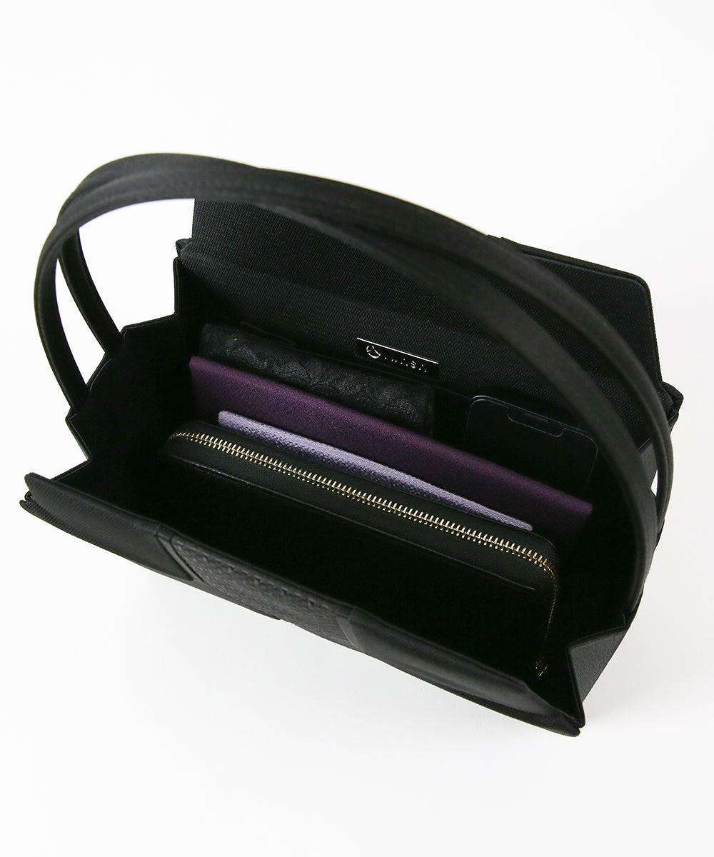 【予約 12月上旬発送】博多織×米沢織上部開閉フォーマルバッグ