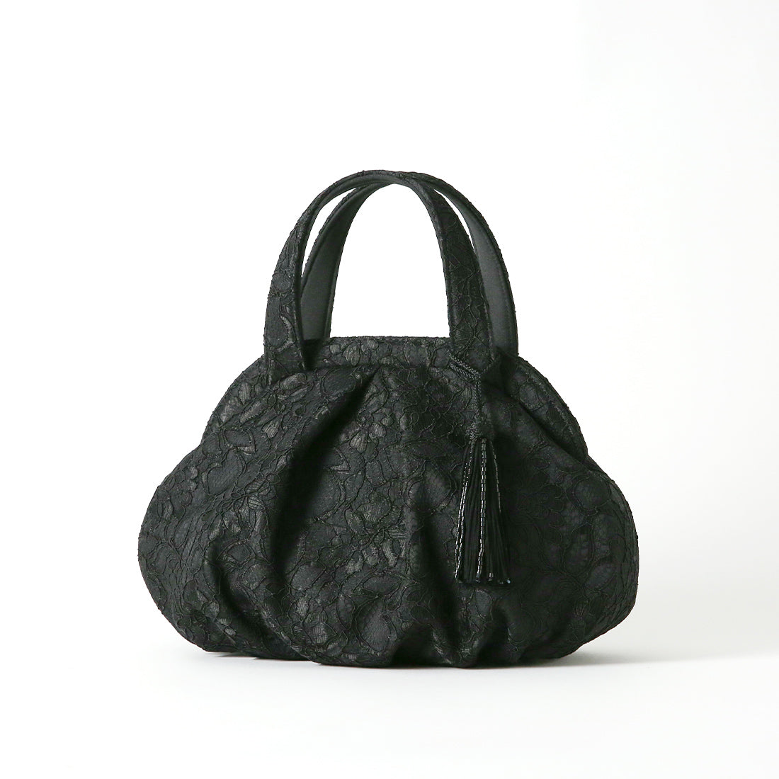 Cord Lace Balloon Bag with Tassel