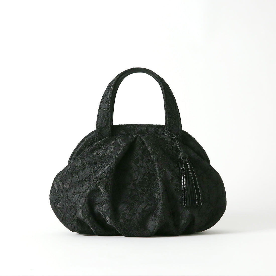 Cord Lace Balloon Bag with Tassel