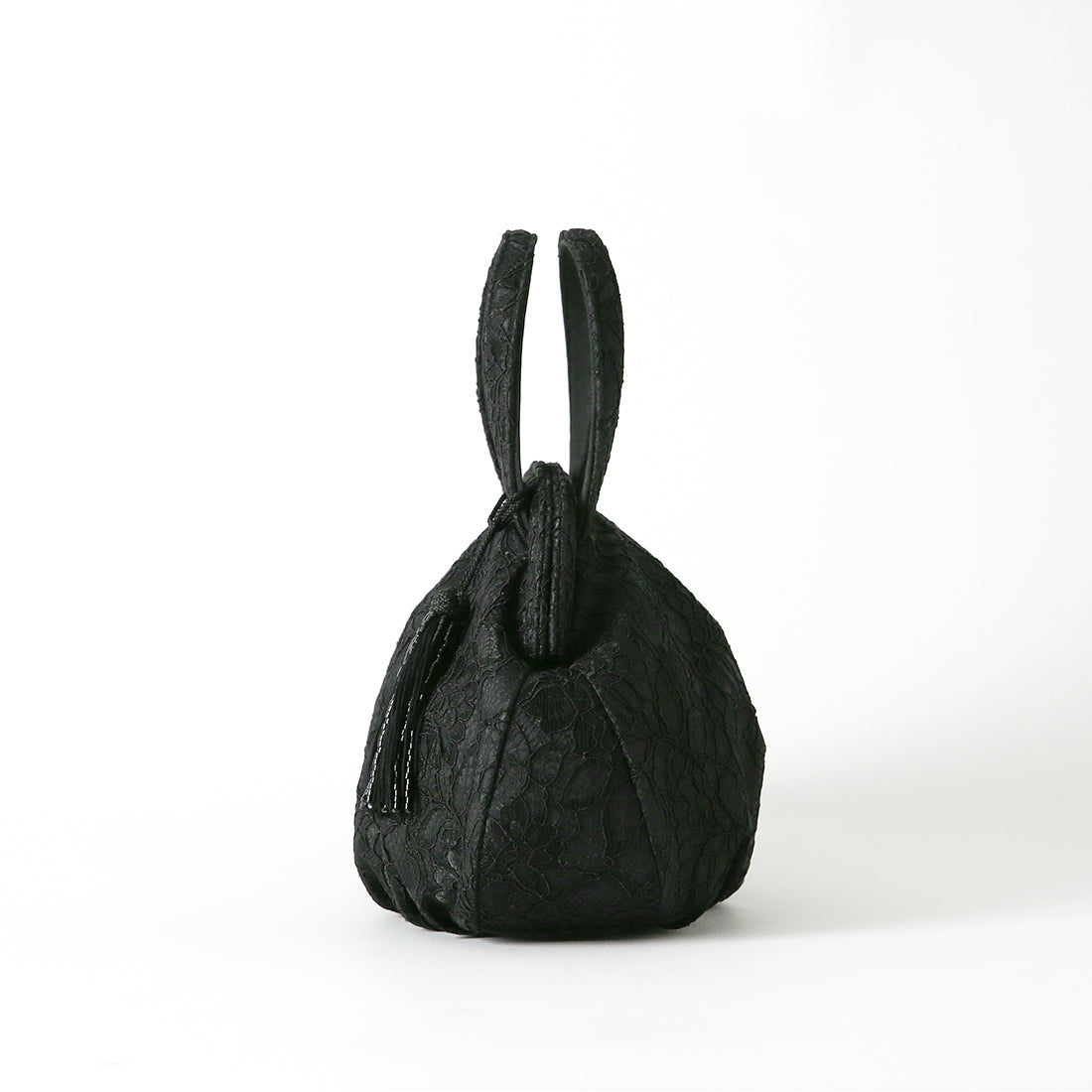 Cord Lace Balloon Bag with Tassel