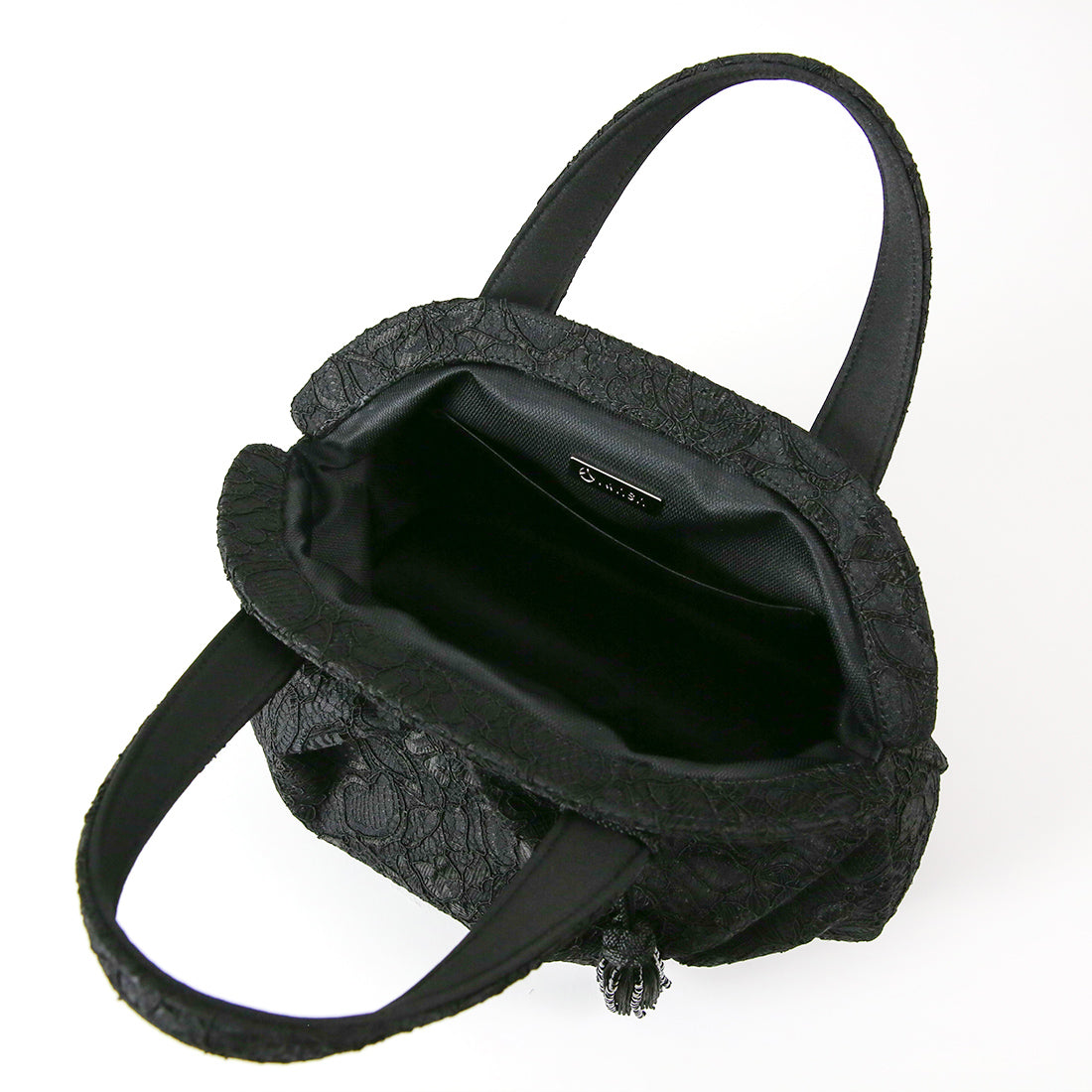 Cord Lace Balloon Bag with Tassel