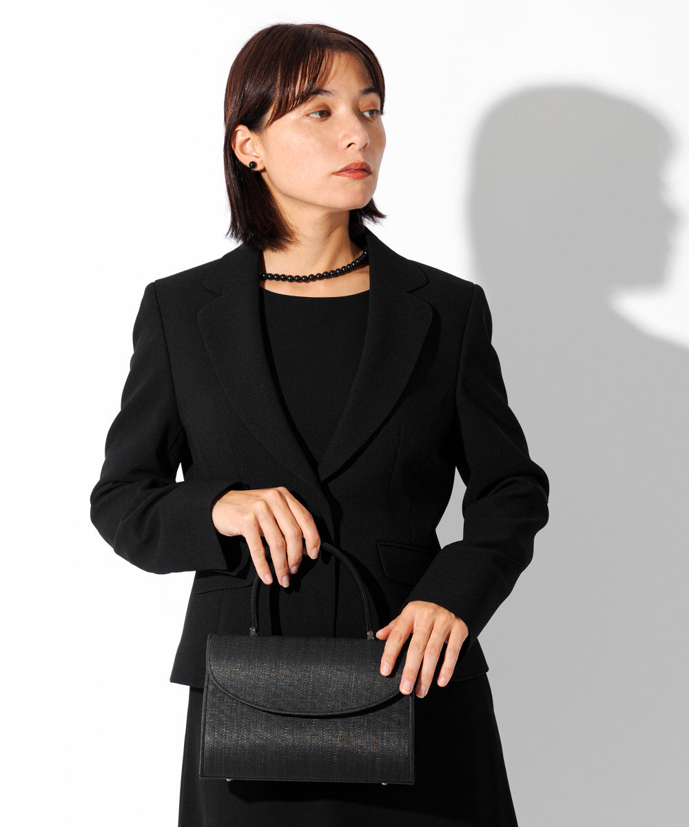 ホースヘアパイピングフォーマルバッグ