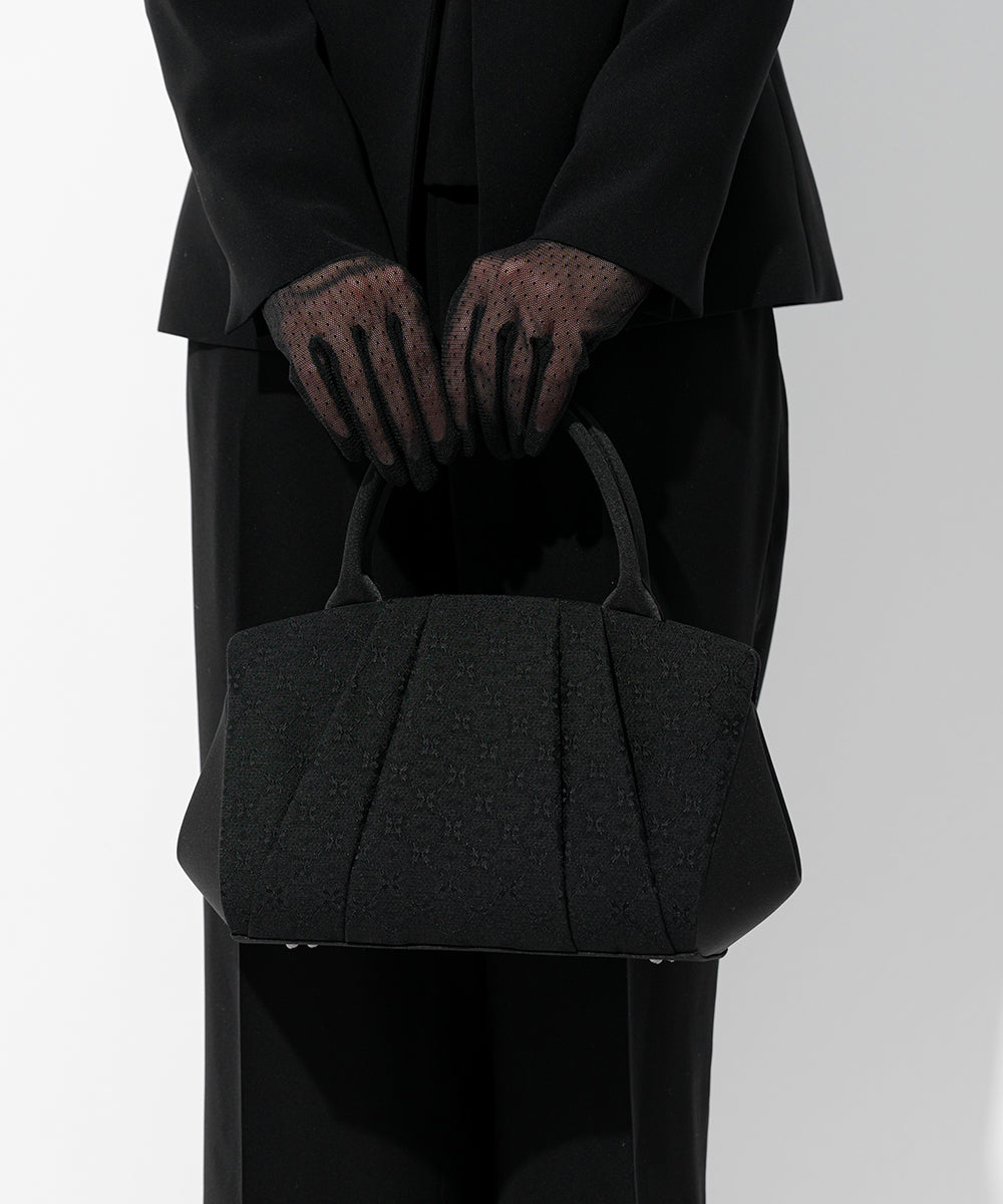 米沢織レース調ジャガードバッグ