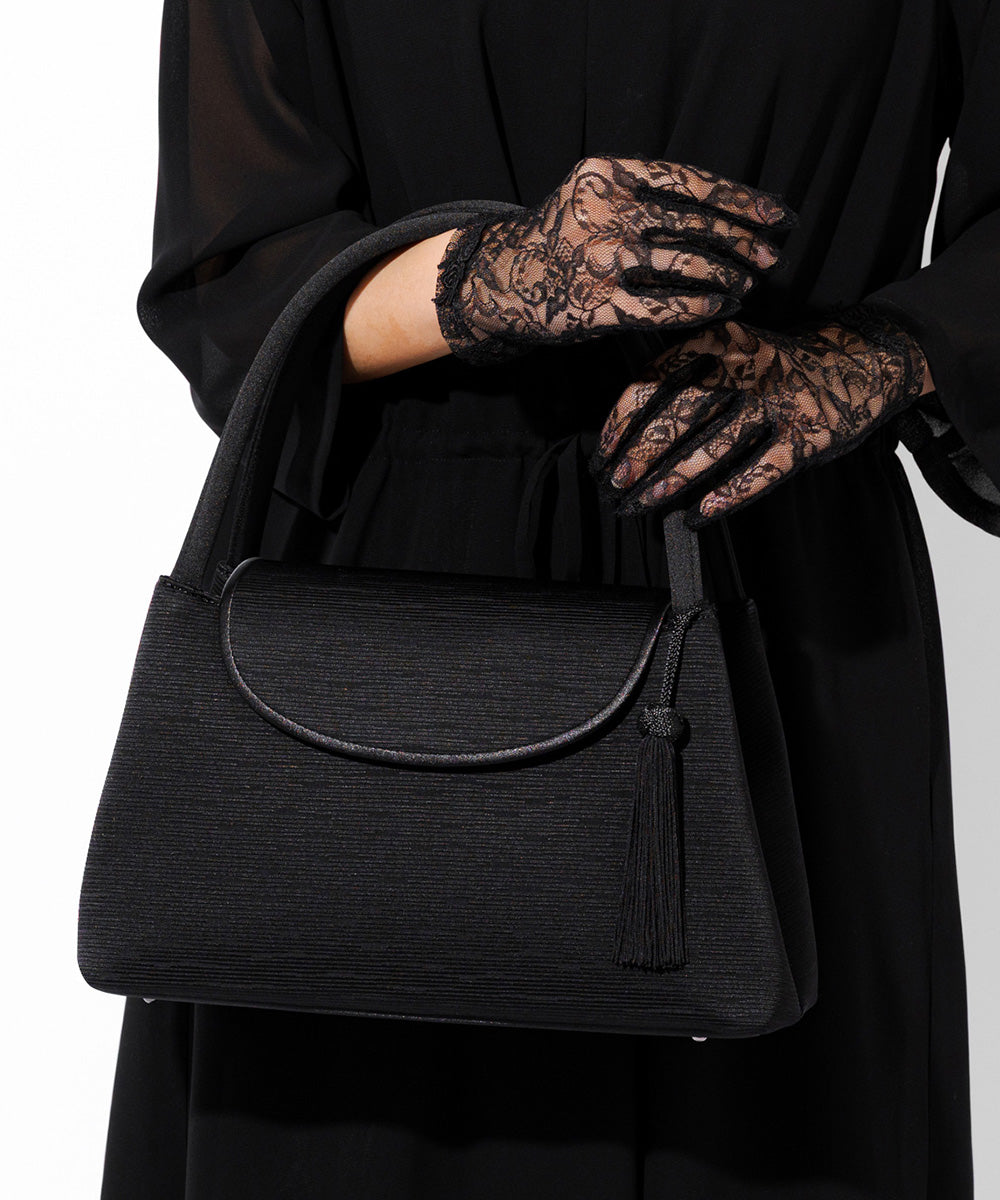 タッセル付き米沢織ソフトフォーマルバッグ