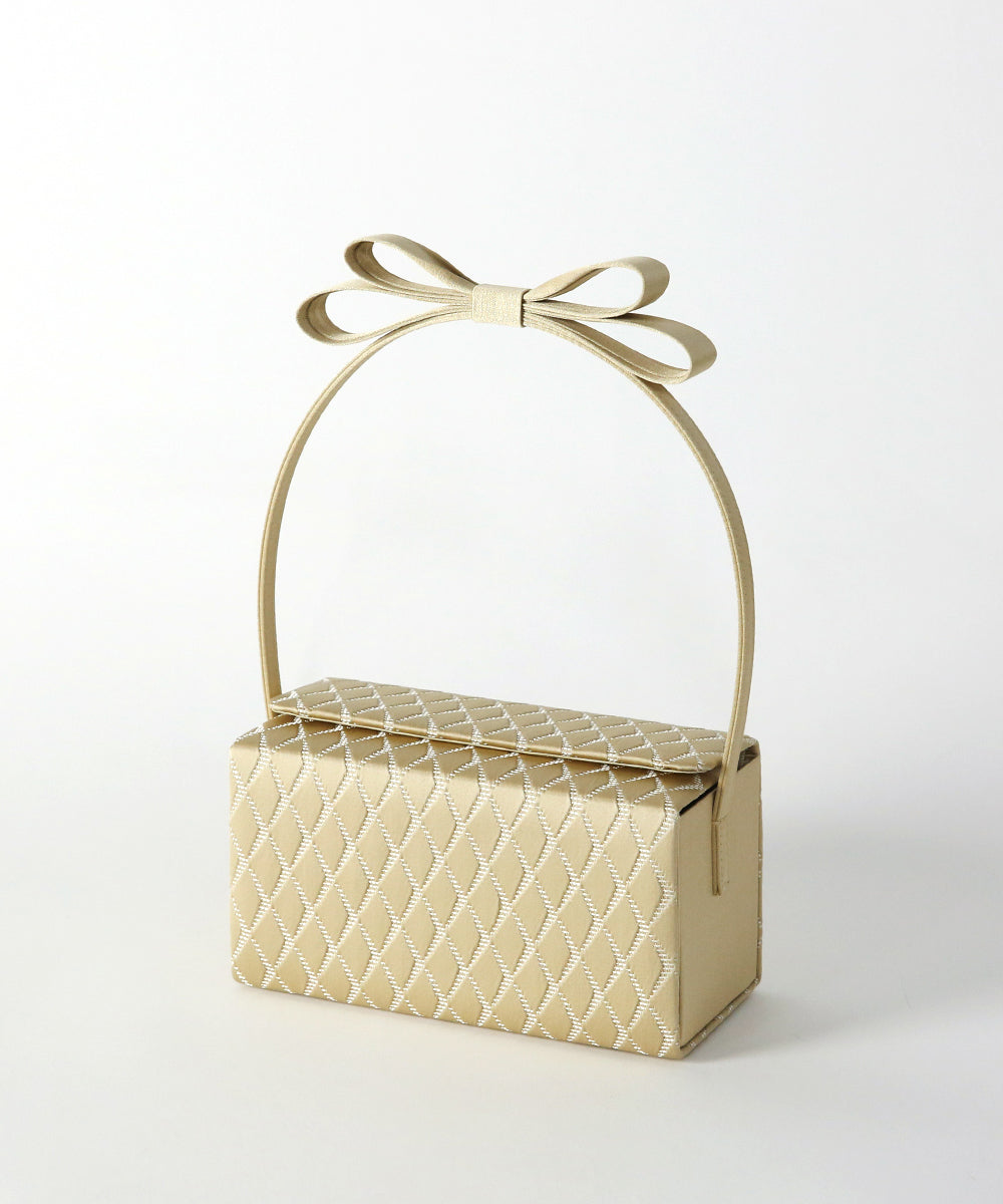 リボンハンドルスクエアバッグ