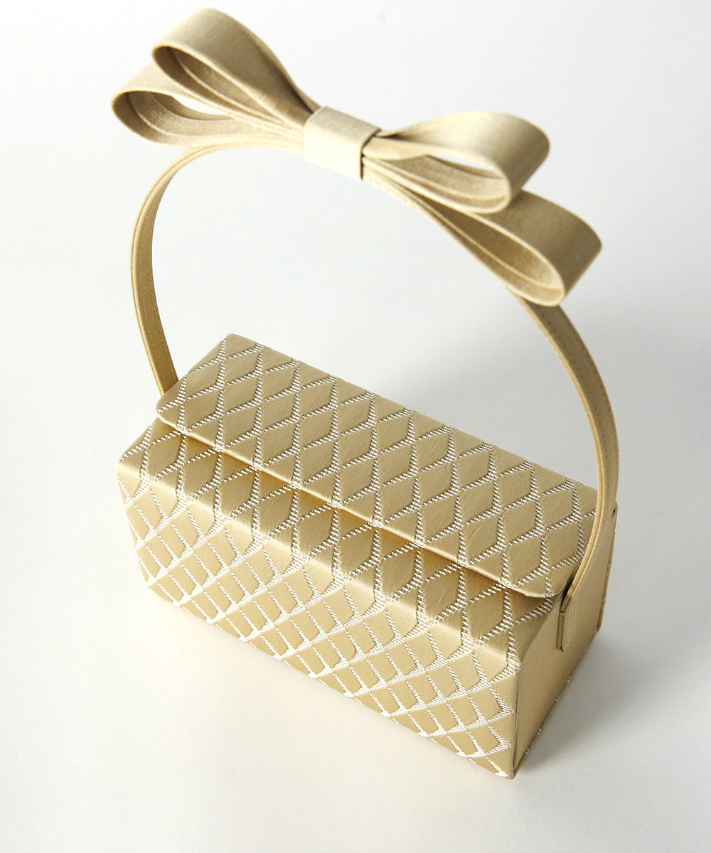 リボンハンドルスクエアバッグ