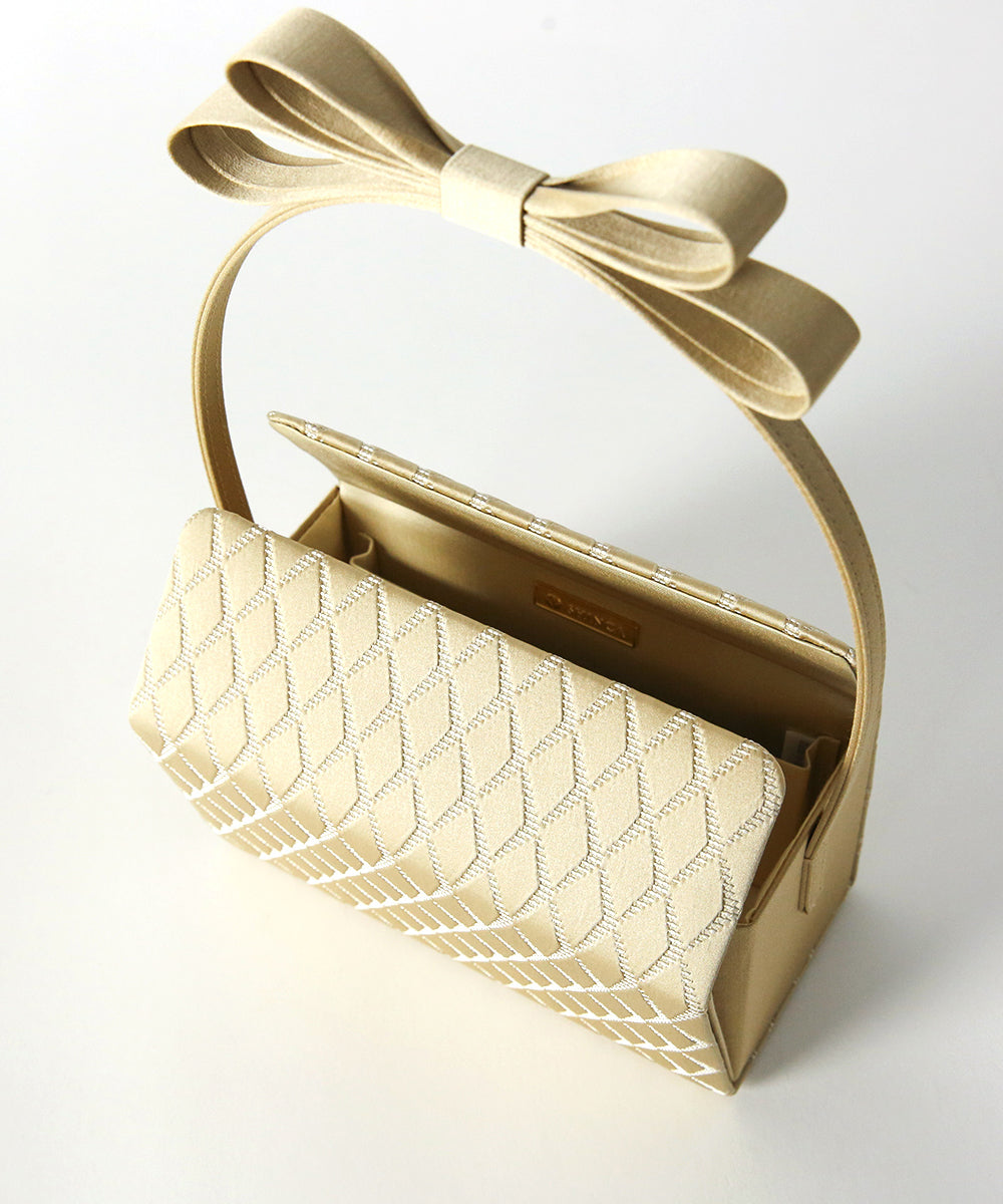 リボンハンドルスクエアバッグ