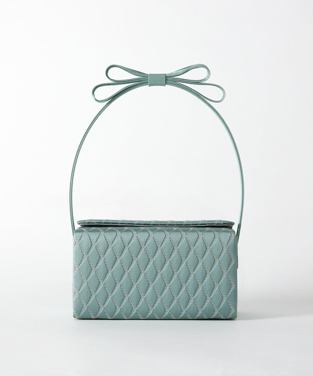 リボンハンドルスクエアバッグ