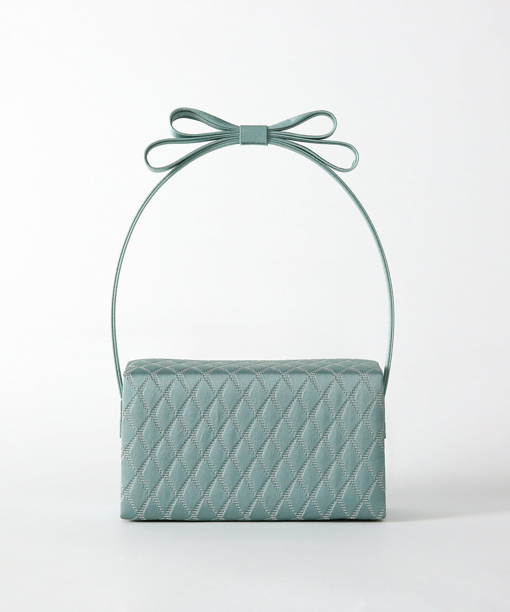 リボンハンドルスクエアバッグ