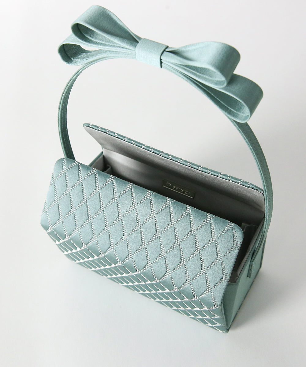 リボンハンドルスクエアバッグ